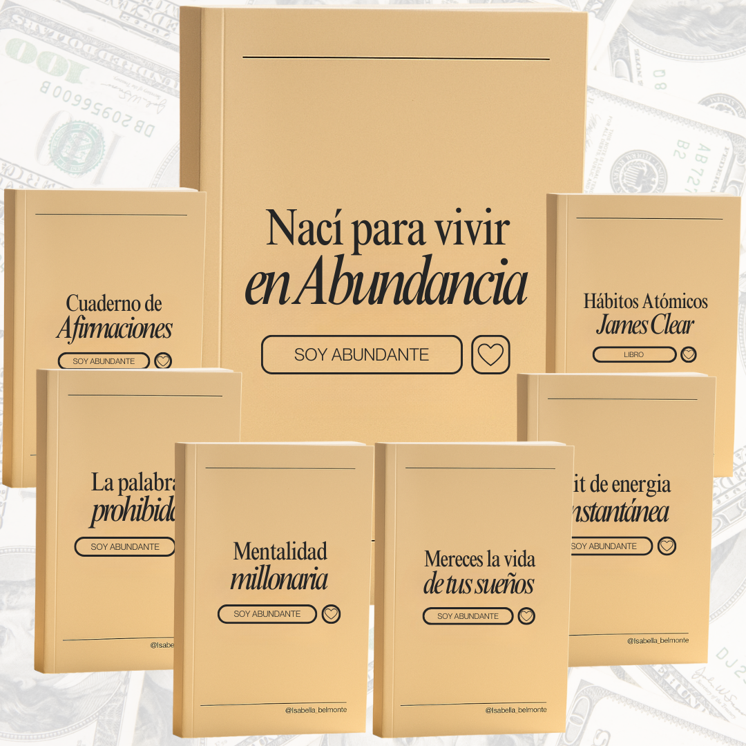 Nací para Vivir en Abundancia + 6 Libros para Elevar tu Frecuencia y Crear Prosperidad